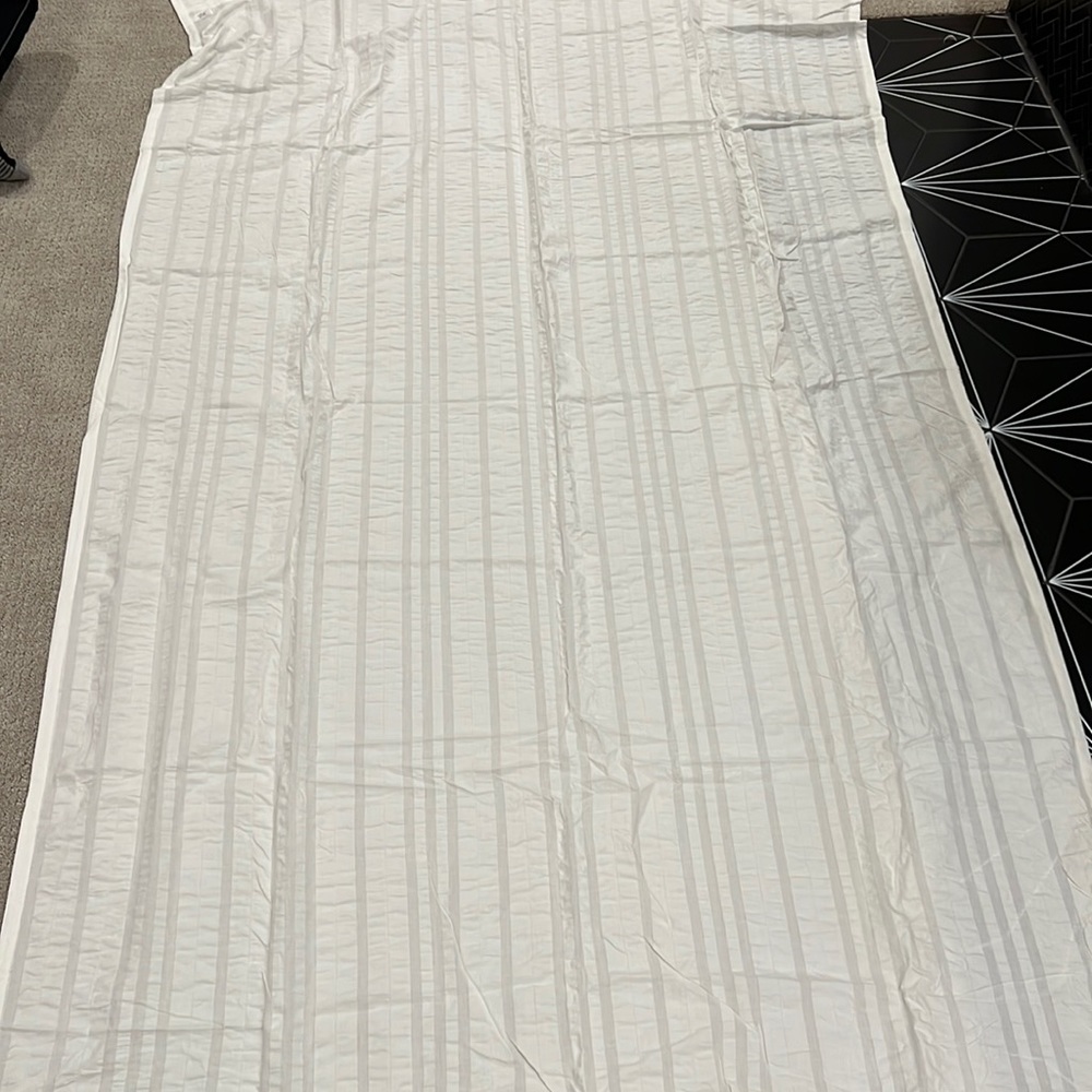 Window curtain panels (2). 50” x 95” tall.